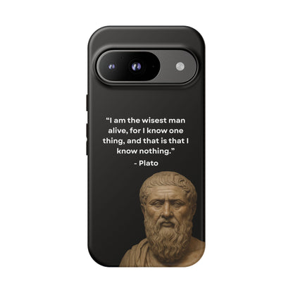 "Know Nothing, Own Wisdom" – Plato Tough Phone Case