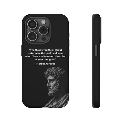 “Color of Thought” – Marcus Aurelius Quote Tough Phone Case