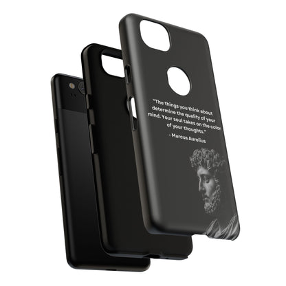 “Color of Thought” – Marcus Aurelius Quote Tough Phone Case