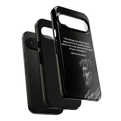 “Color of Thought” – Marcus Aurelius Quote Tough Phone Case