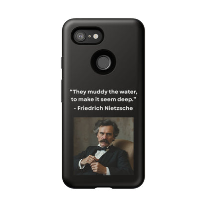 “False Depth” – Friedrich Nietzsche Quote Tough Phone Case