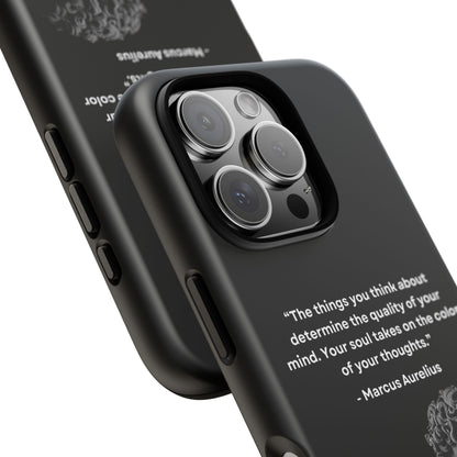 “Color of Thought” – Marcus Aurelius Quote Tough Phone Case