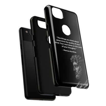 “Color of Thought” – Marcus Aurelius Quote Tough Phone Case