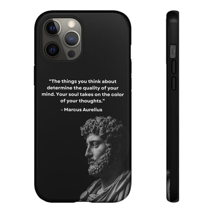 “Color of Thought” – Marcus Aurelius Quote Tough Phone Case