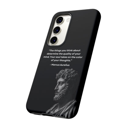 “Color of Thought” – Marcus Aurelius Quote Tough Phone Case