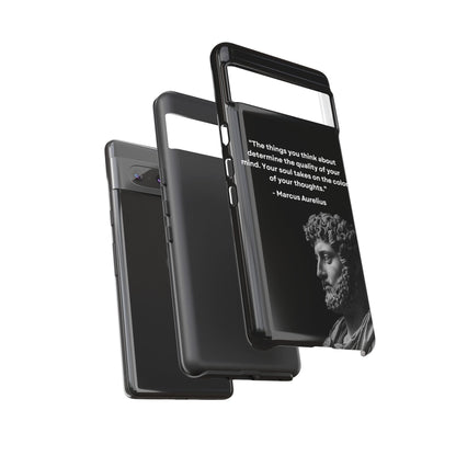 “Color of Thought” – Marcus Aurelius Quote Tough Phone Case