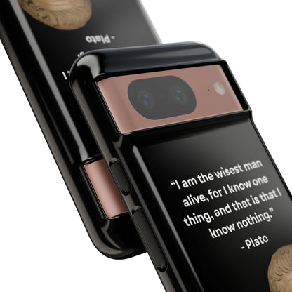 "Know Nothing, Own Wisdom" – Plato Tough Phone Case
