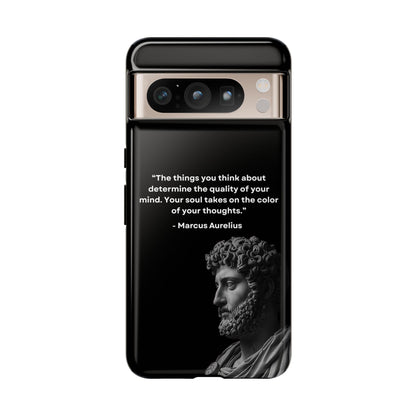 “Color of Thought” – Marcus Aurelius Quote Tough Phone Case