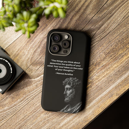 “Color of Thought” – Marcus Aurelius Quote Tough Phone Case