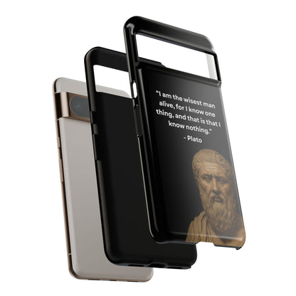 "Know Nothing, Own Wisdom" – Plato Tough Phone Case