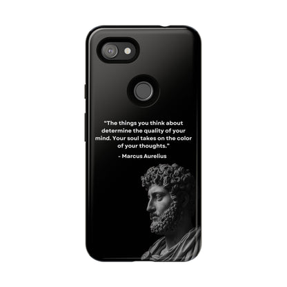 “Color of Thought” – Marcus Aurelius Quote Tough Phone Case